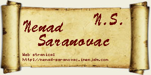 Nenad Saranovac vizit kartica